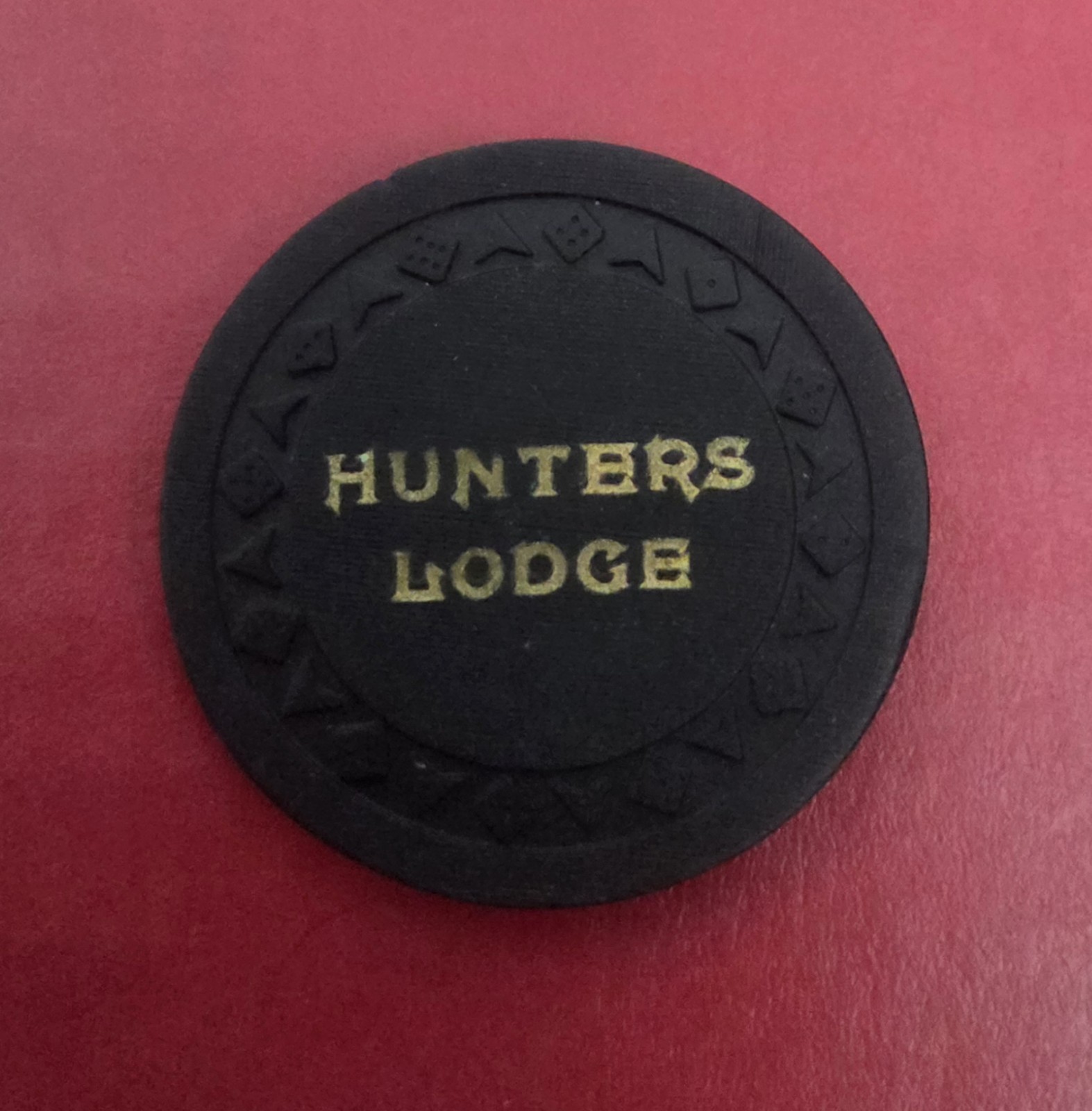Hunter\'s Lodge Casino Carson City, NV $5 Casino Chip 1955