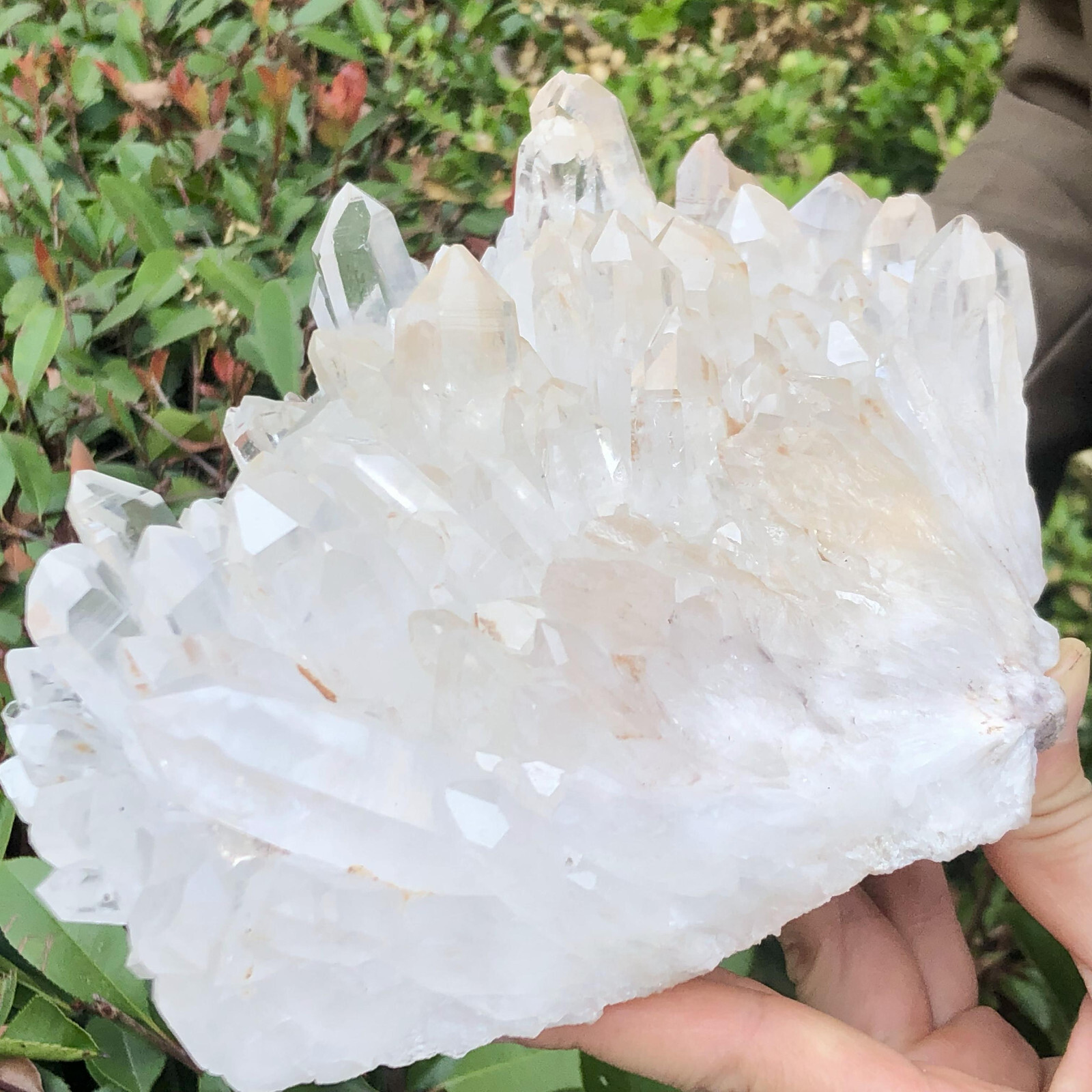 6.52LB  Natural rare white water crystal cluster backbone mineral specimen
