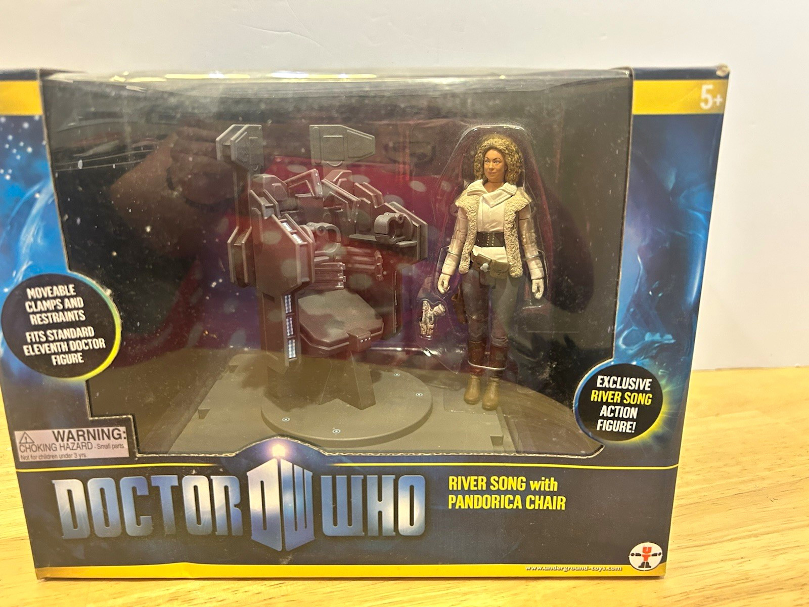 Underground Toys Doctor Who River Song Action Figure w/ Pandorica Chair SDCC