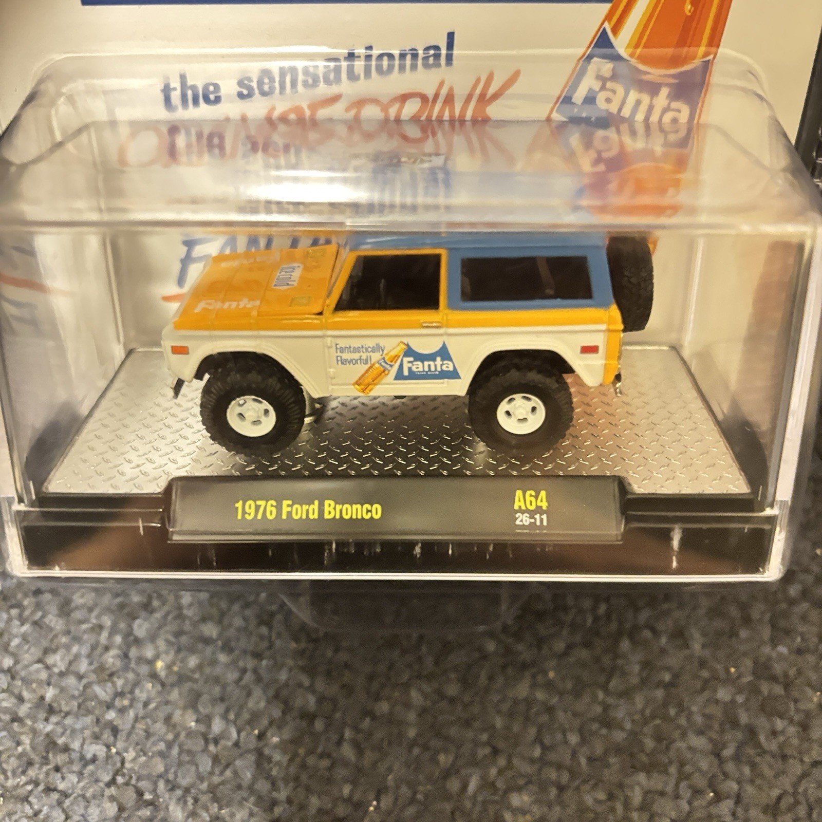 M2 Machines 1976 Ford Bronco Coca-Cola Fanta Diecast A64-2611 Unopened
