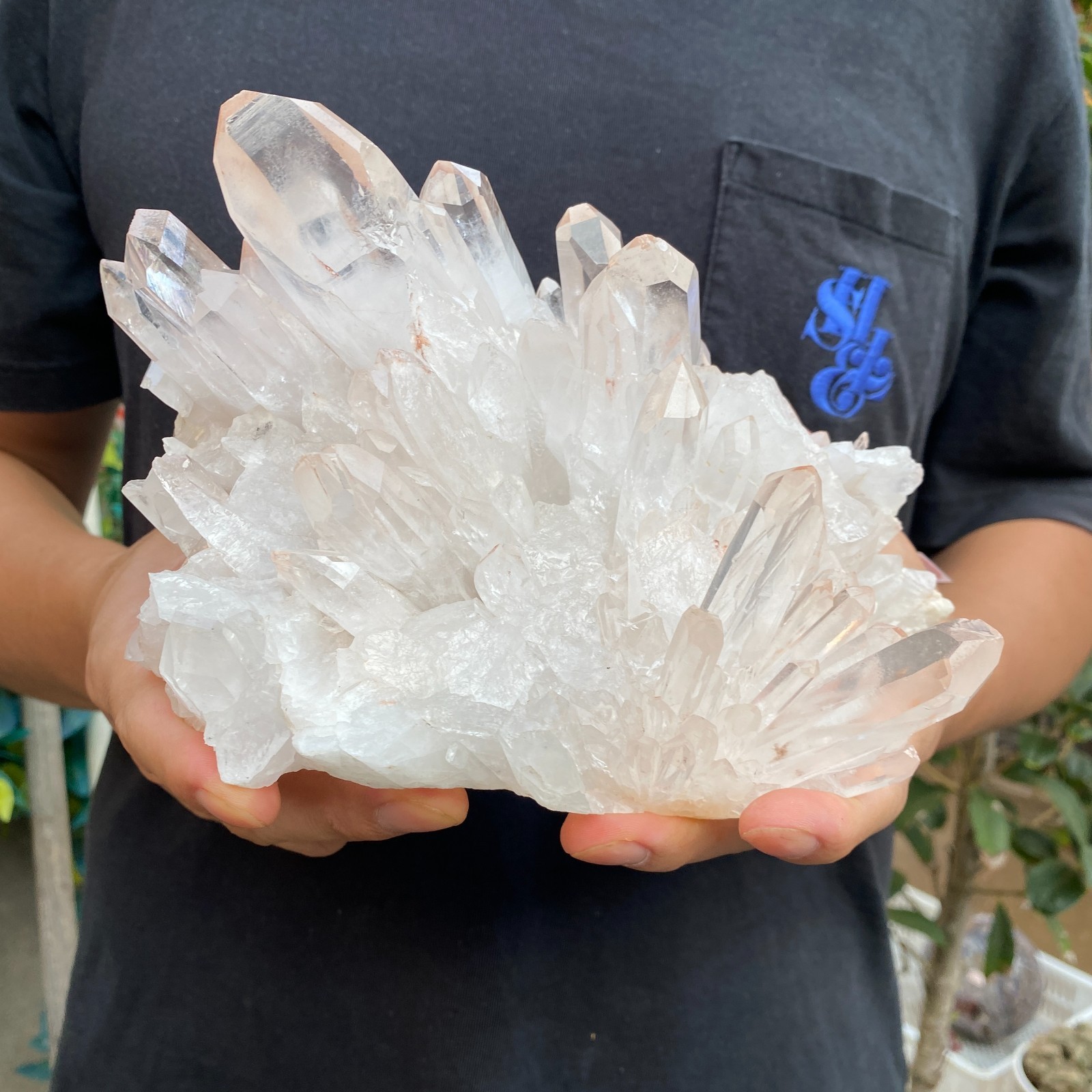 5.4lb Natural Clear White Quartz Crystal Cluster Rough Healing Specimen