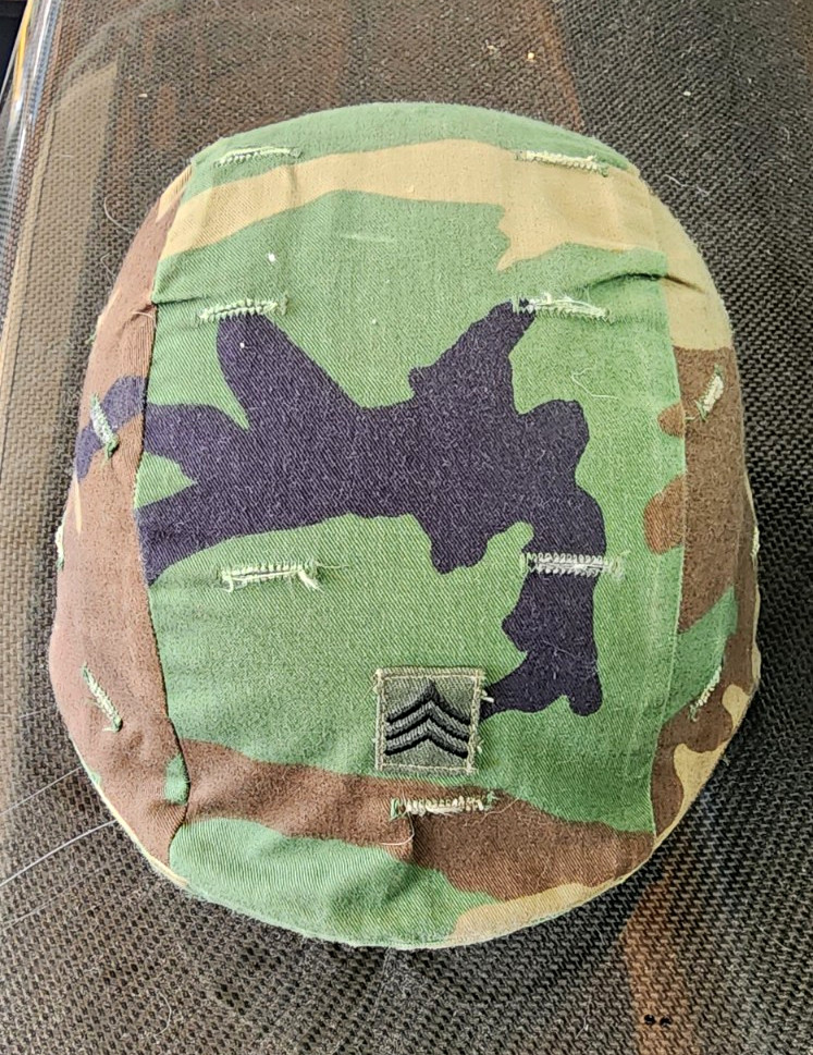 Original US Army PASGT  Helmet Woodland Camo Cover M81 Military Surplus