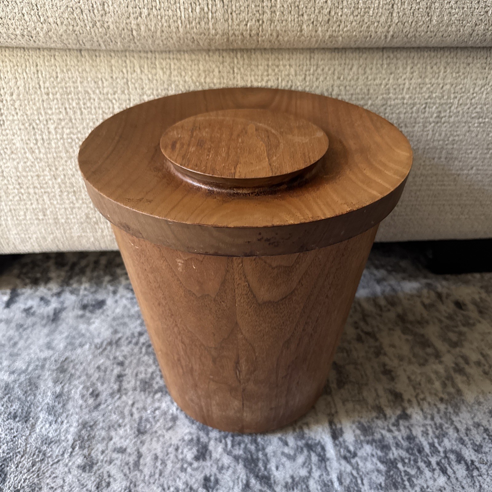 Vintage Gladmark Burbank California MCM Mid Century Modern Teak Wood Ice Bucket