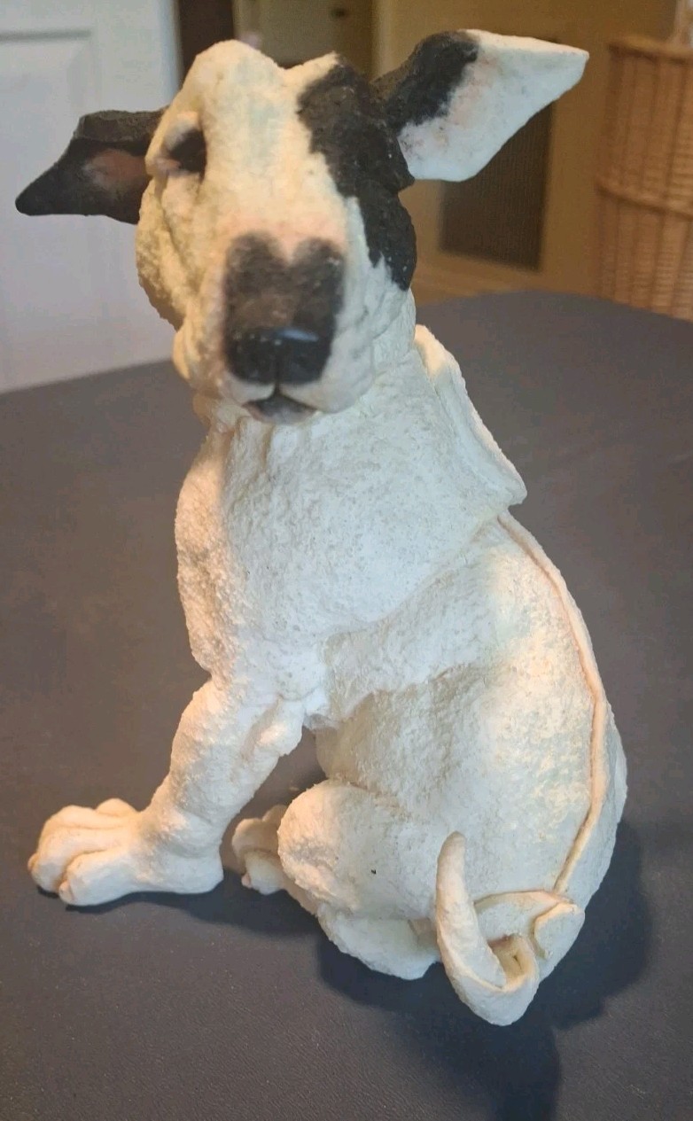 A Breed Apart English Bull Terrier Dog Figurine Country Artists Statue No Collar