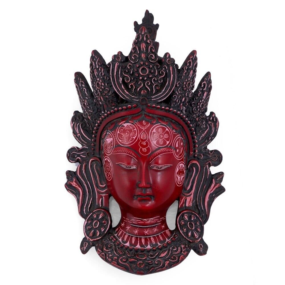 Handmade Resin Goddess Tara Wall Hanging Showpiece Statue For Home Decor 10\'\'