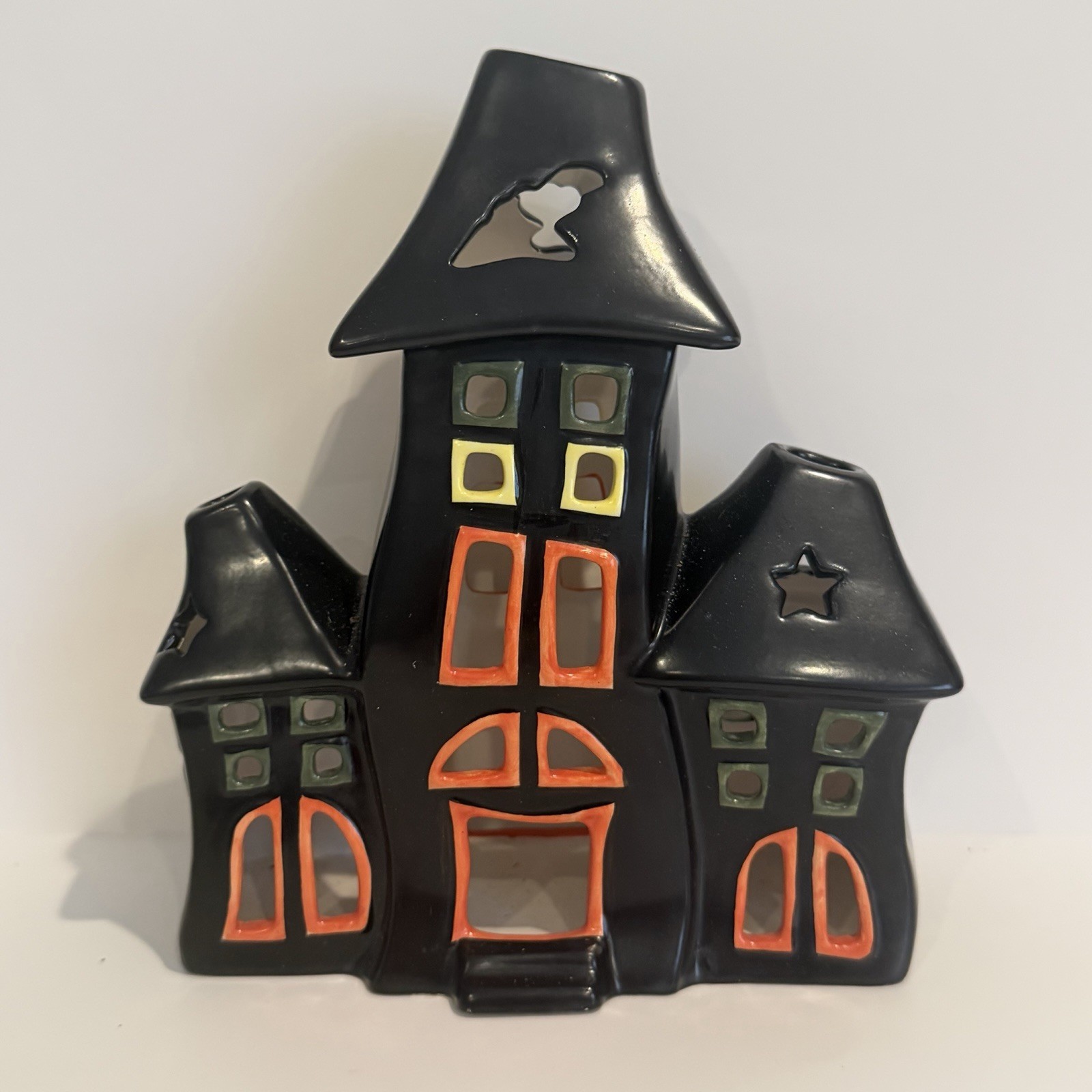 Studio Nova Candle Halloween Haunted House Large Candle Holder