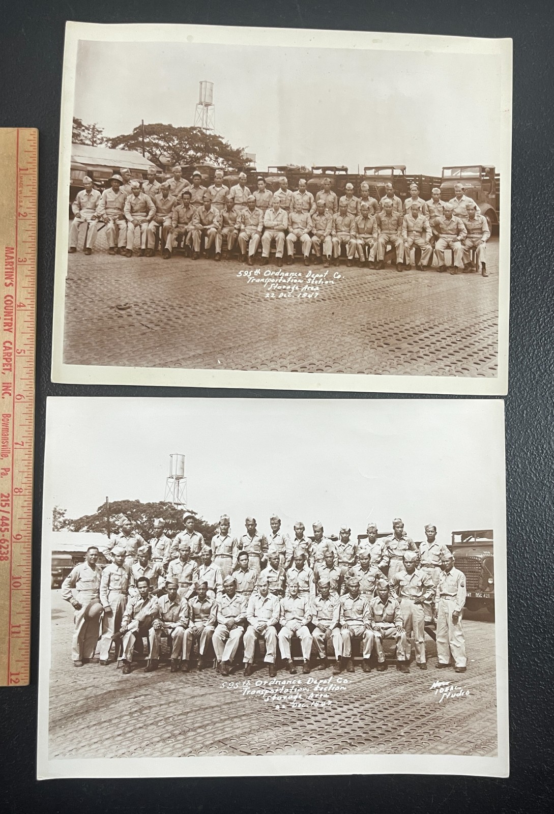 1940s Philippines 8x10 Original Photos 595th Ordnance