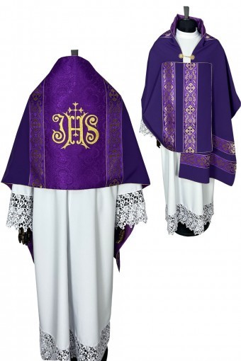 Humeral Veil purple | Handmade Catholic Vestment Made to Order