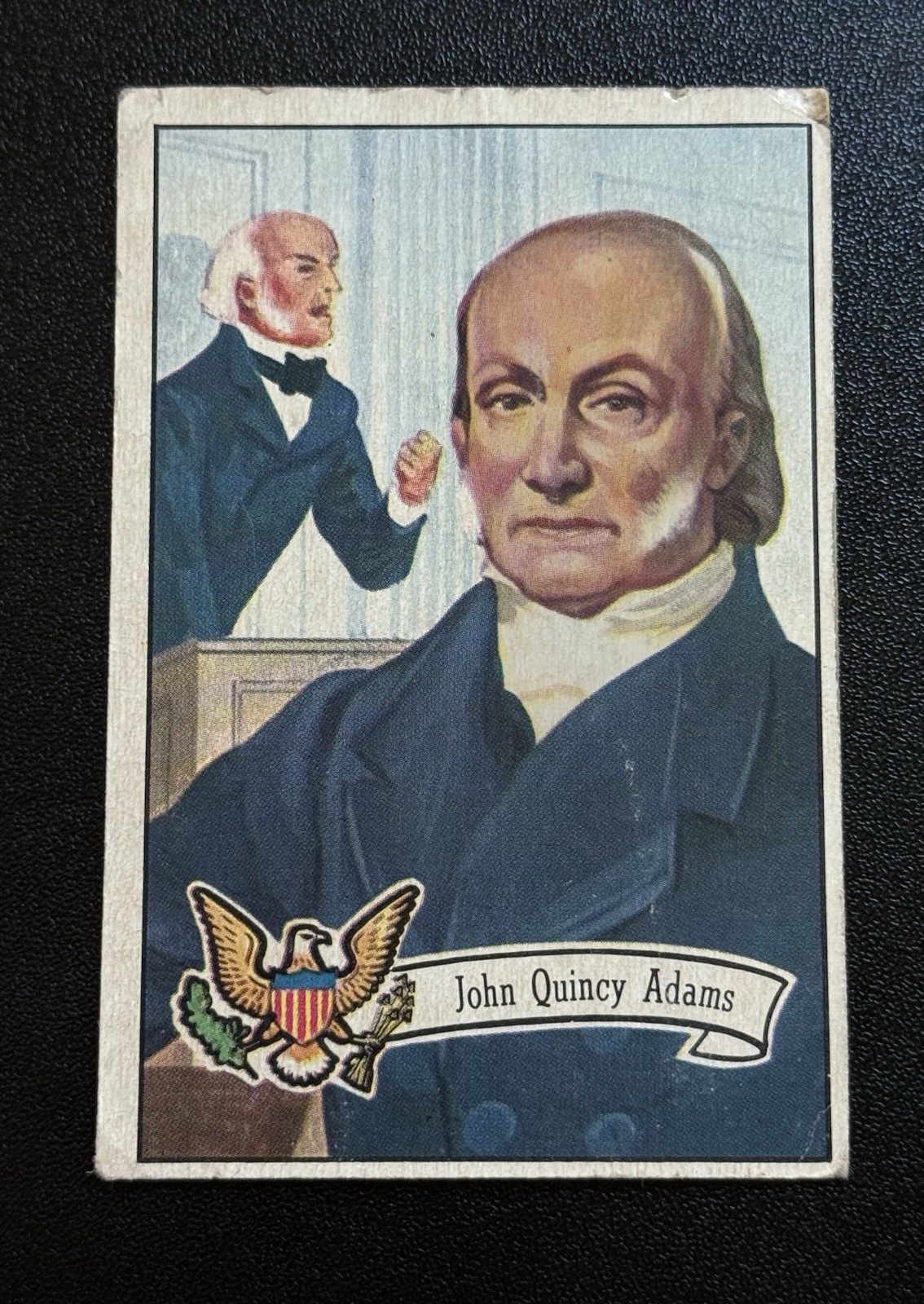 1956 Topps US Presidents John Quincy Adams Collector Series #9 VG