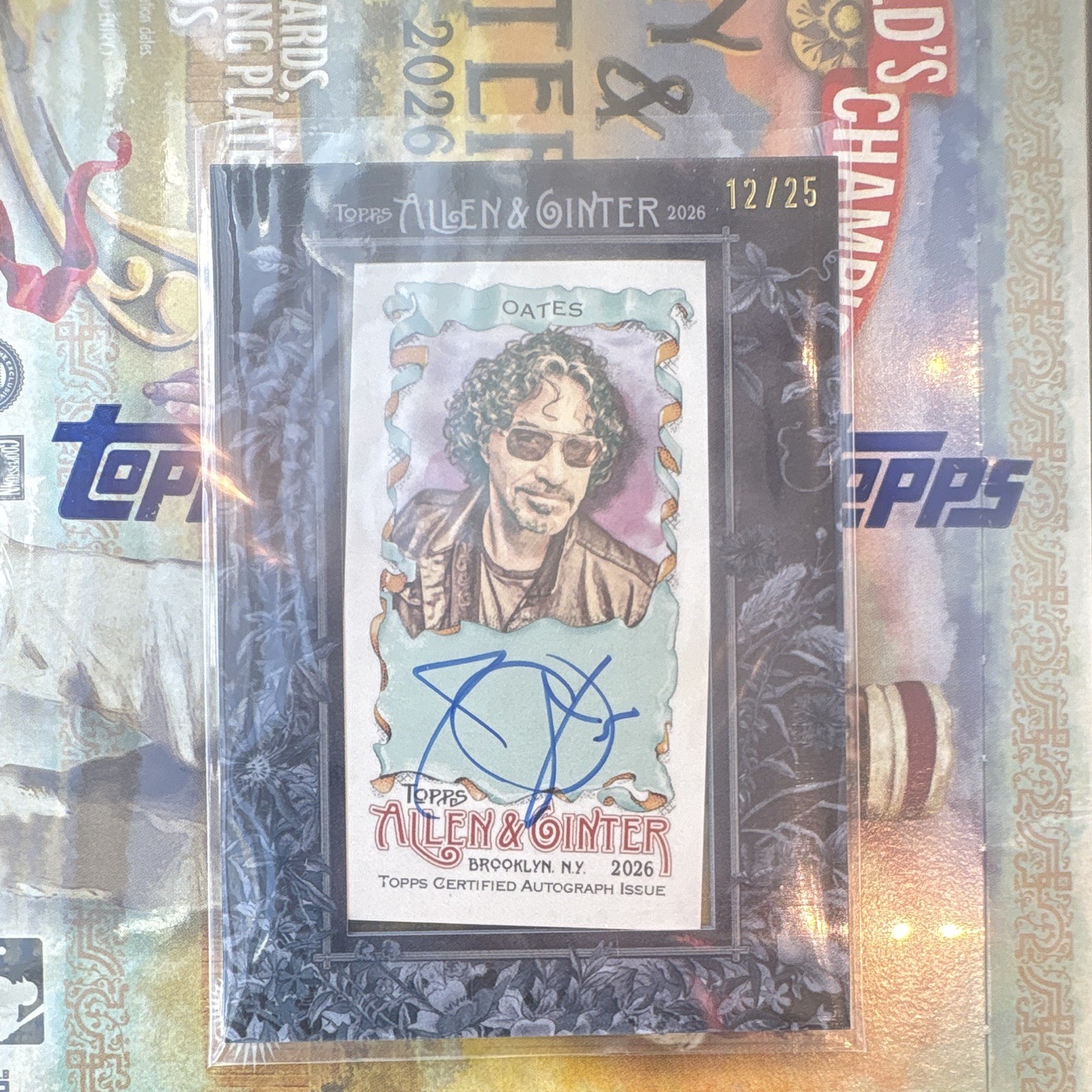Topps 2026 Allen & Ginter John Oates Star Auto MA-OA Hard Signed 12/25