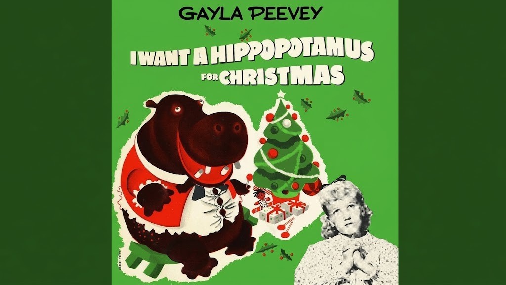 GAYLA PEEVEY / I WANT A HIPPOPOTAMUS FOR CHRISTMAS / PICTURE DISC / 45 RPM