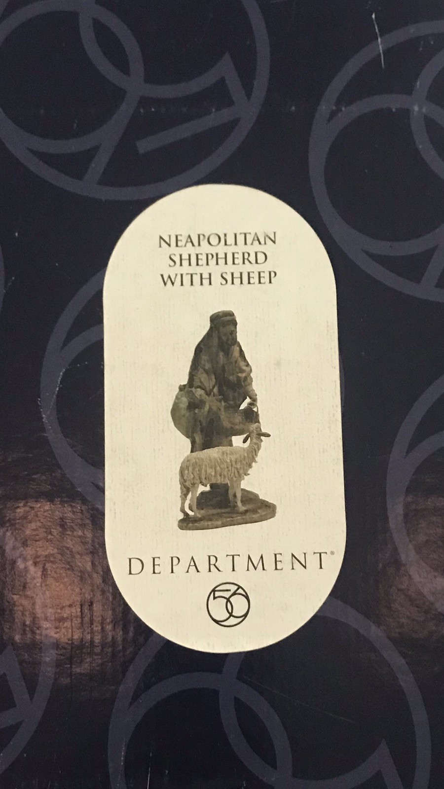 Department 56 Neapolitan Nativity Shepherd With Sheep Figurine Rare