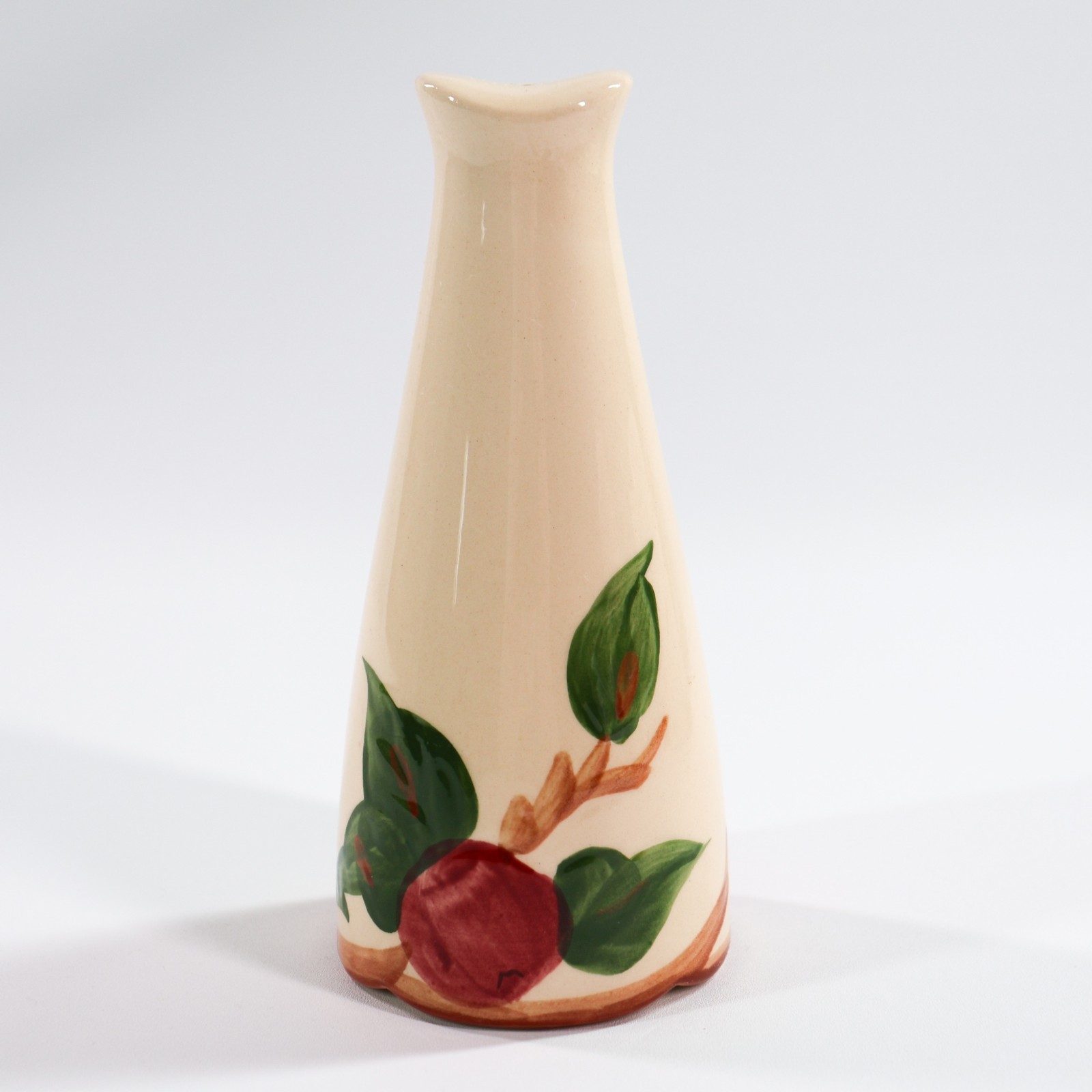 Vintage Franciscan Pottery Apple Salt Shaler 6.25in Minty 1940s with Stopper