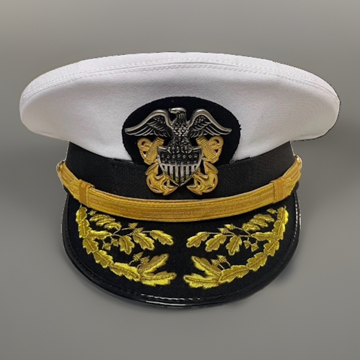 New WWll US Navy Officer Hat , US Navy Admiral Cap Repro All Sizes Available