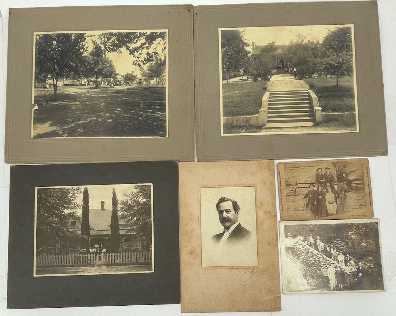 Antique Photo Archive Lot 16 Railroad Steam Train Grocer Workers Homes c1900 #2