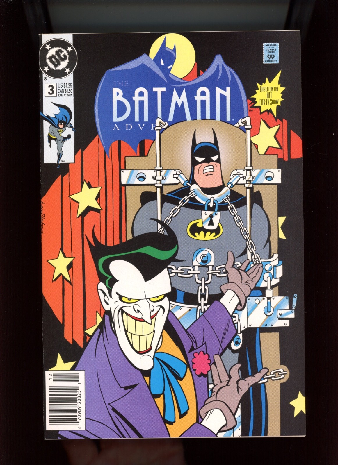 1992 DC Comics, Batman Adventures #3, Newsstand, Joker cover, NM, BX52