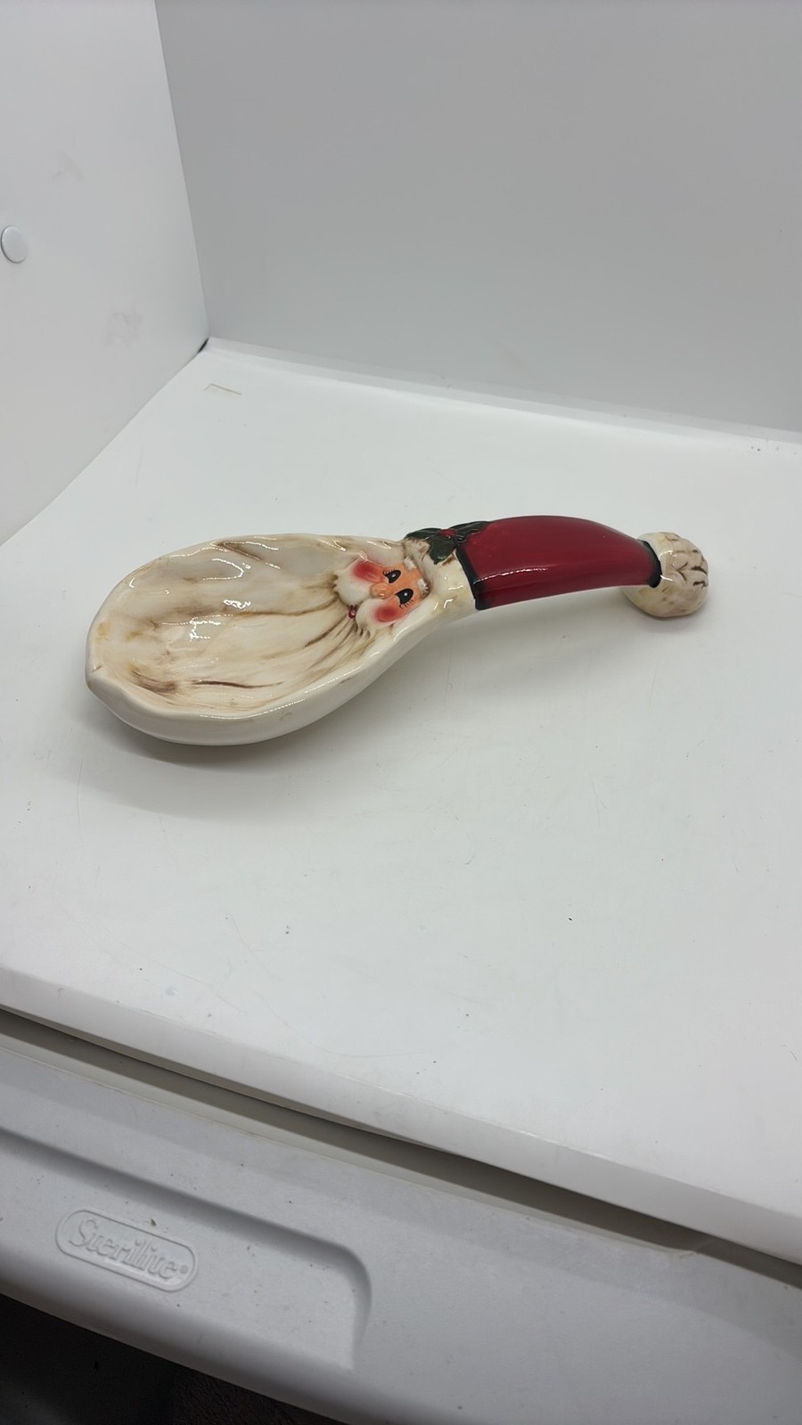 Vintage Transpac TII Collections Ceramic Santa Claus Spoon Rest Vintage Transpac TII Collections Ceramic Santa Claus Spoon Rest