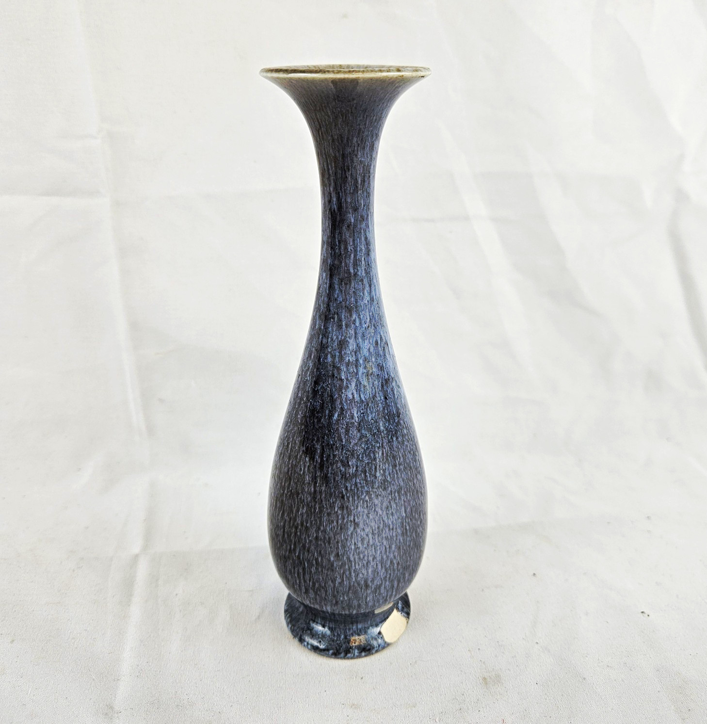 Rookwood Vase - 2545F - 1953 - Blue Black Mottled Glaze - 7 in tall - READ