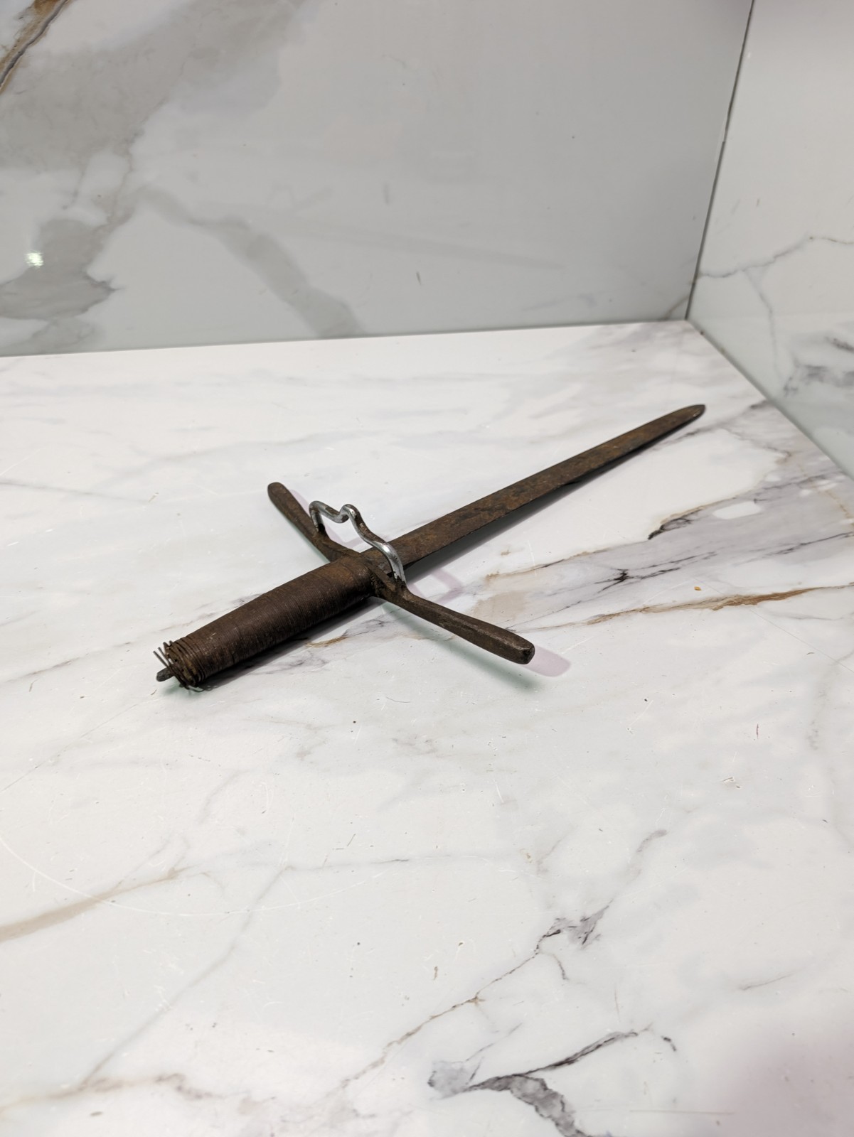 Vintage Ramshead Armoury USA SCA Rebated Steel Practice Sword Dagger Project