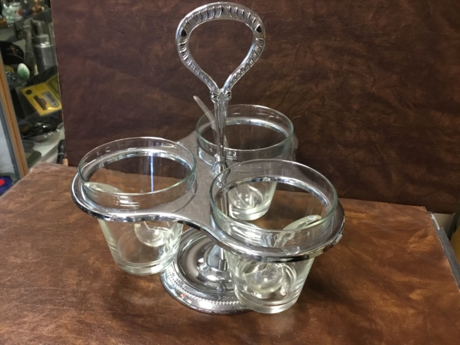 Vintage 1970 Irvinware Gourmet Susan 3 Section Server 