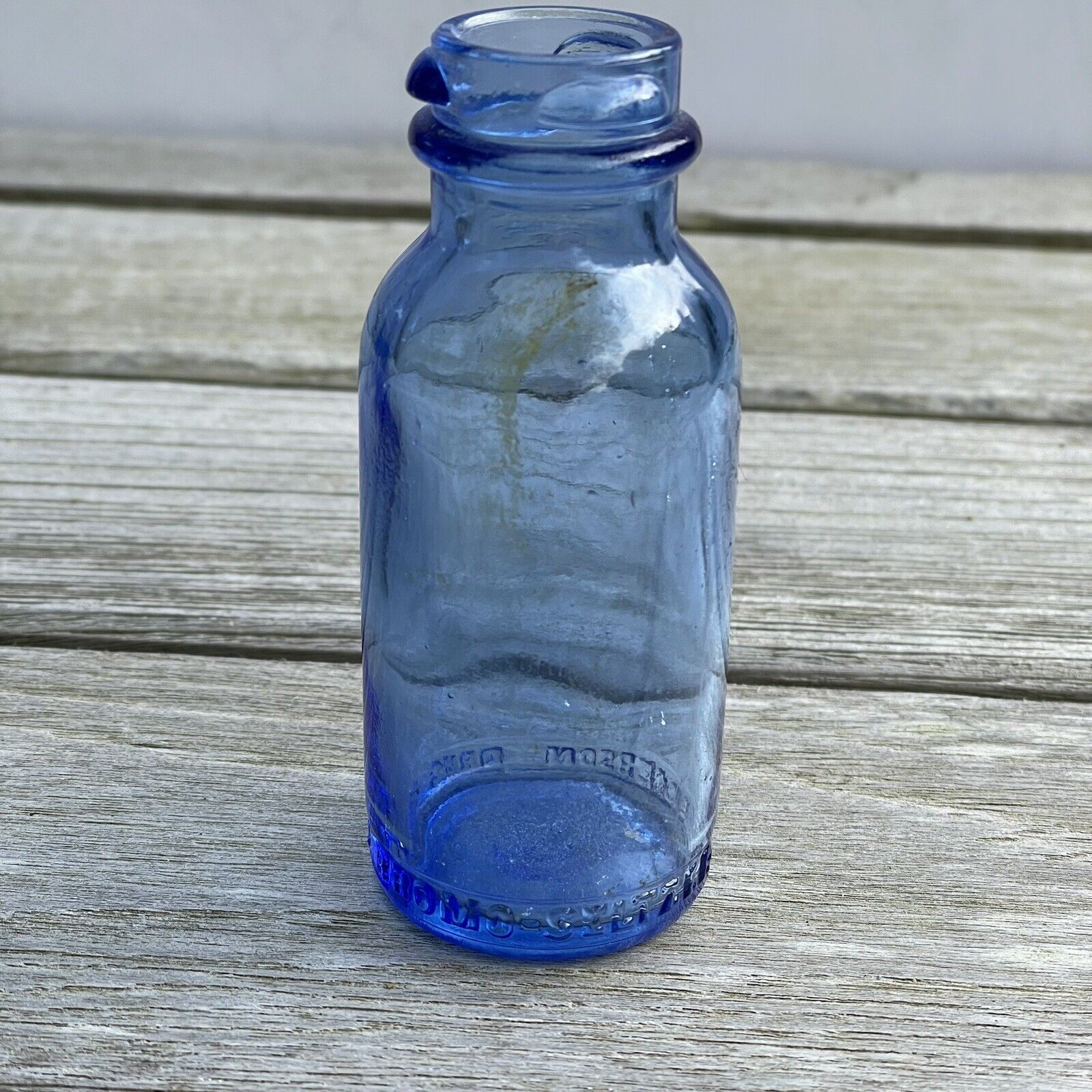 Medicine Bottle Emerson Drug Co. Bromo Seltzer Baltimore  Vintage Cobalt Blue