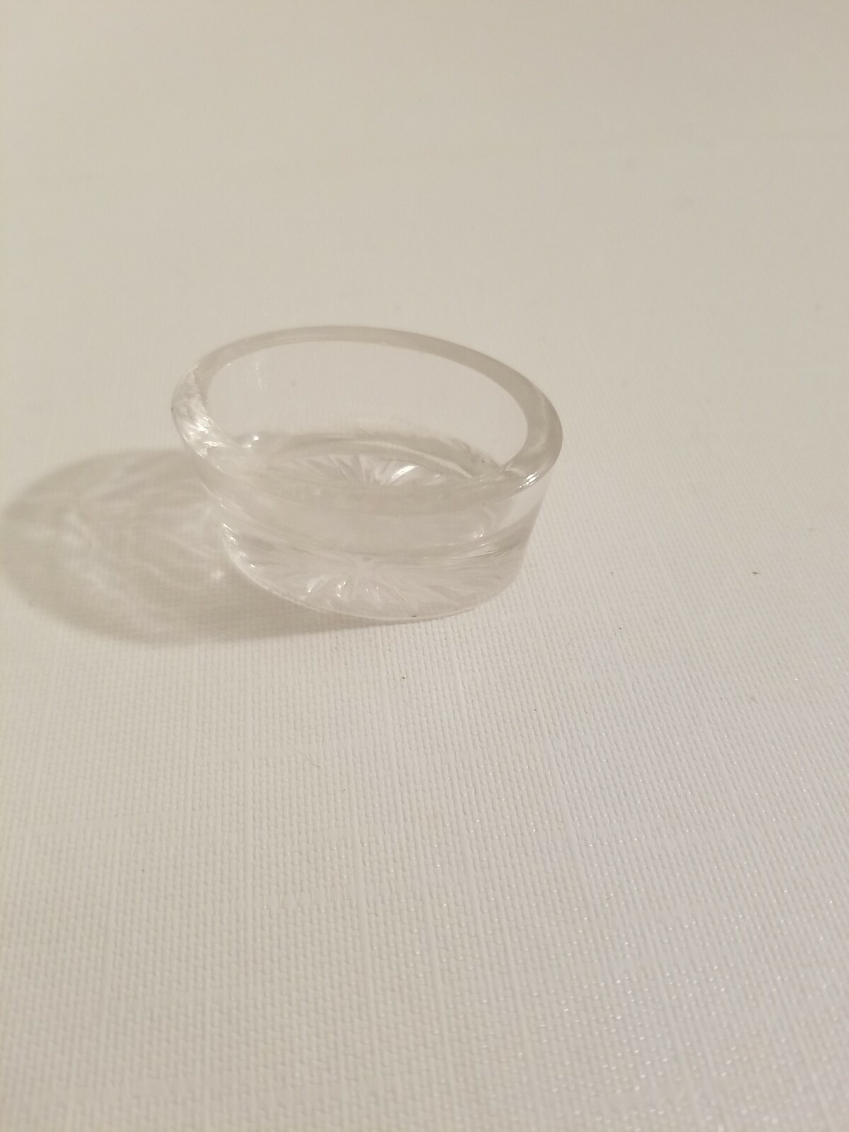 Vintage Pressed Glass Oval Open Salter