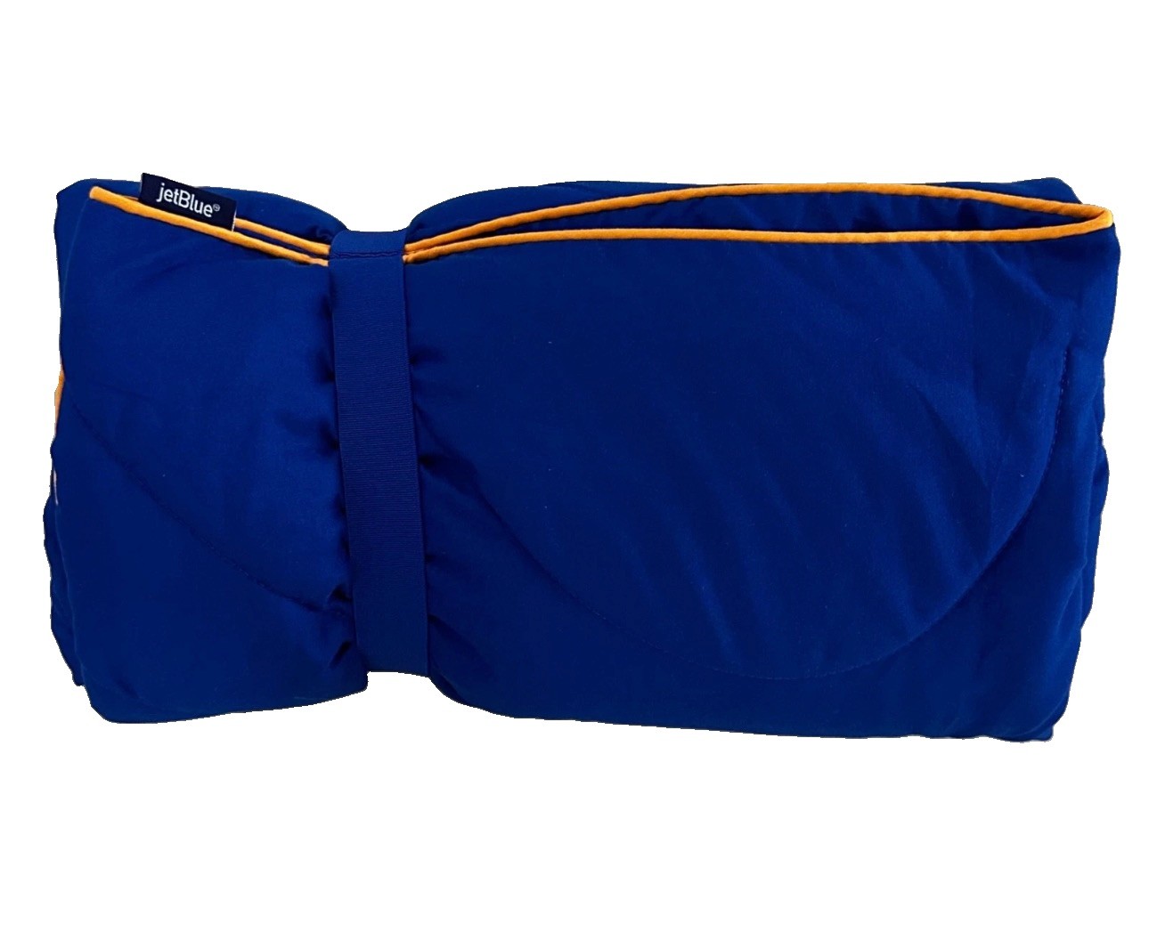 JetBlue Airways 49 x 36 in. Royal Blue Roll-Up Quilted Blanked (Mint Class) NEW