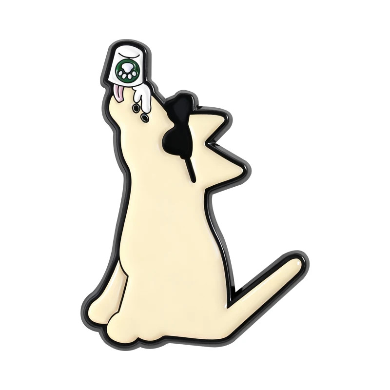 Cool Dog Memes Enamel Pins Custom Cartoon Fun Cowboy Doctor LGBT Brooches Lapel