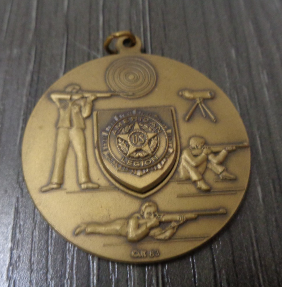 Vintage American Legion School Award Bronze Medal 2” Large Heavy Medallion