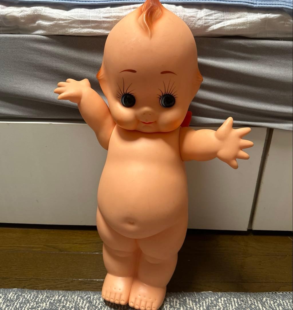 Kewpie Doll Extra Large Vintage Showa Retro Soft Vinyl 55cm Red Wings Japan Kewpie Doll Extra Large Vintage Showa Retro Soft Vinyl 55cm Red Wings Japan