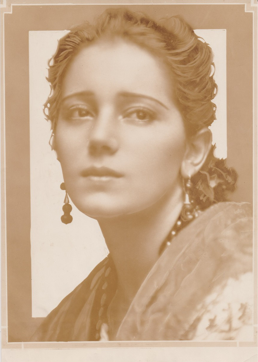 1924 Press Photo Spanish Singer and Actress Raquel Meller