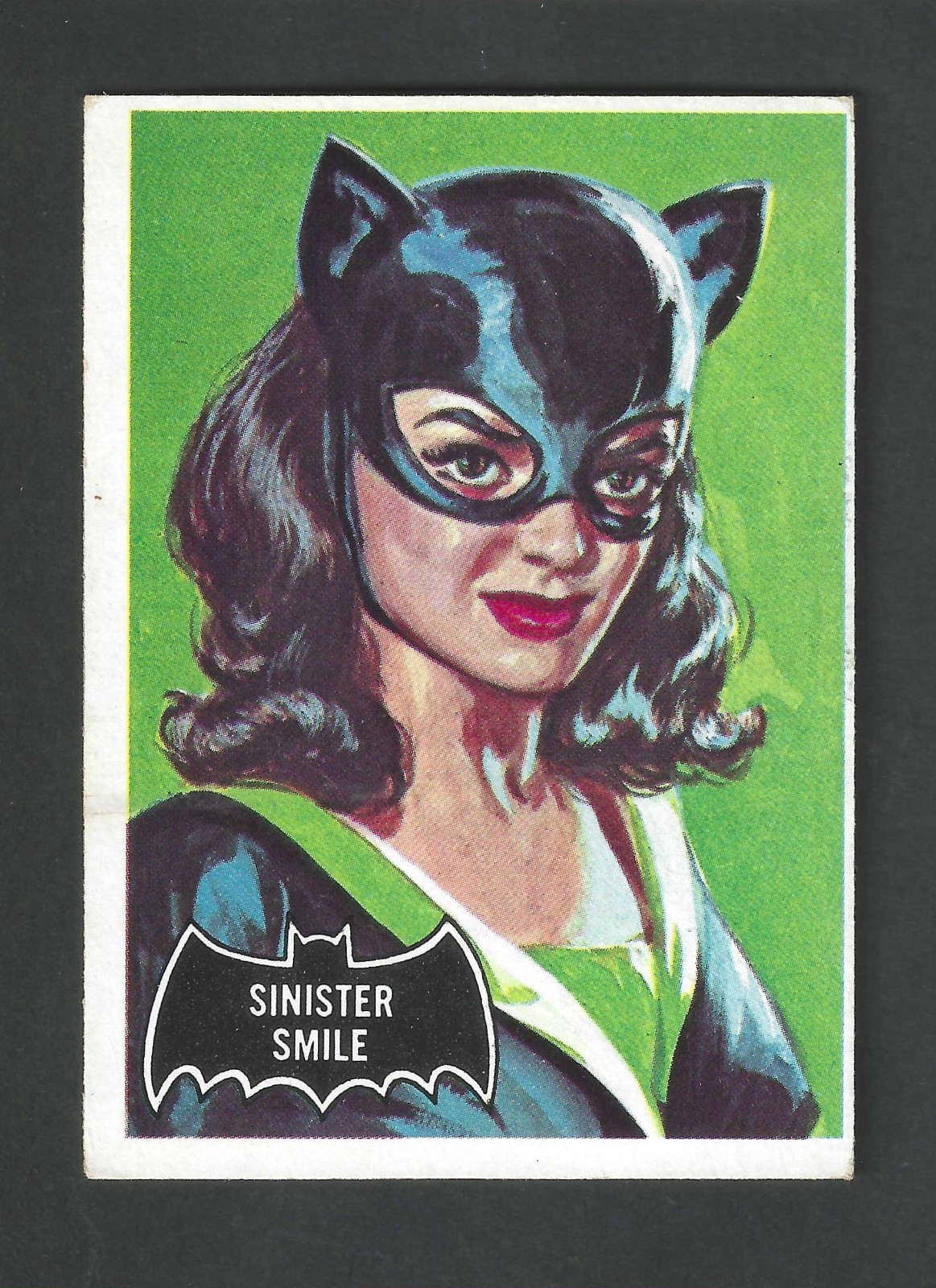 1966 Topps Batman Black Bat #27 Sinister Smile 1966 Topps Batman Black Bat #27 Sinister Smile