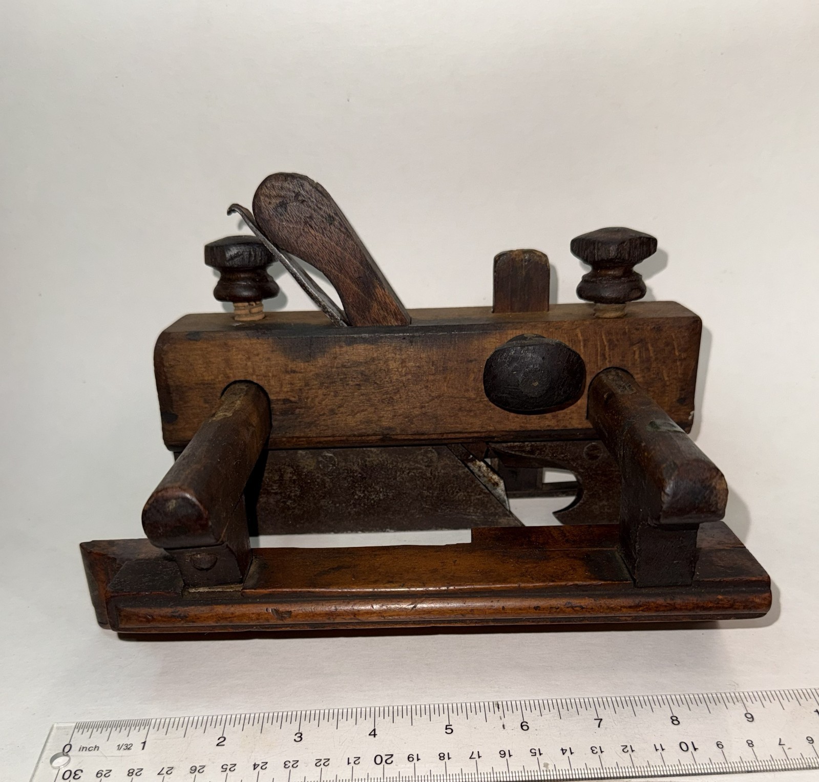 Antique Early Wooden Plow Plane