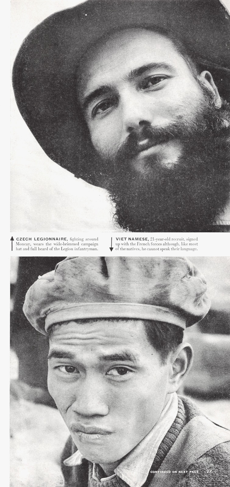 1951 French Foreign Legion Senegalese Moroccan Czech Vietnamese Soldiers Mag Cut