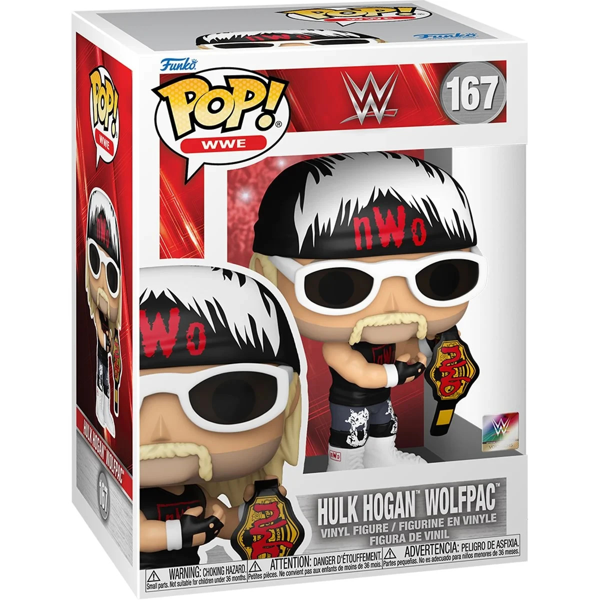 Funko POP WWE Hulk Hogan Wolfpac #167 With Pop Protector NMT/MINT
