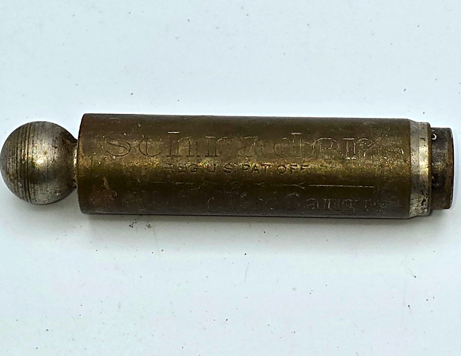 Schrader Balloon Tire Gauge & Starrett No. 2 Ball Point Micrometer Caliper