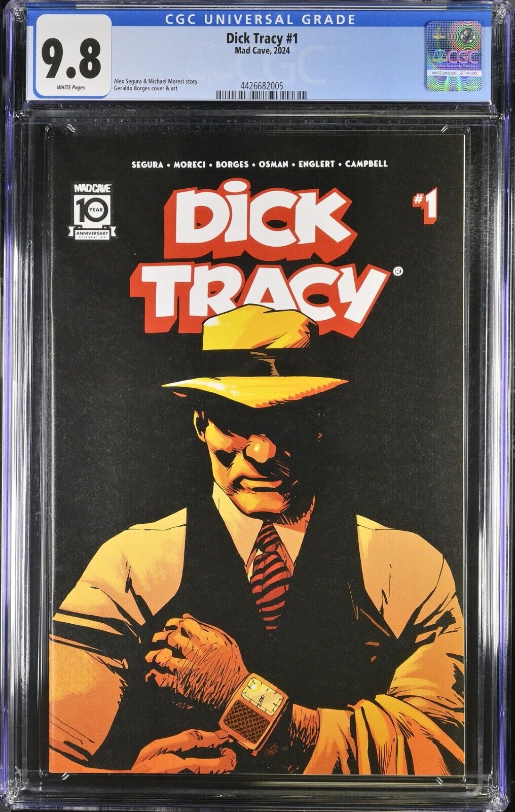 Dick Tracy #1 CGC 9.8 1st Printing Cover A Mad Cave Begins Publishing 2024 WP