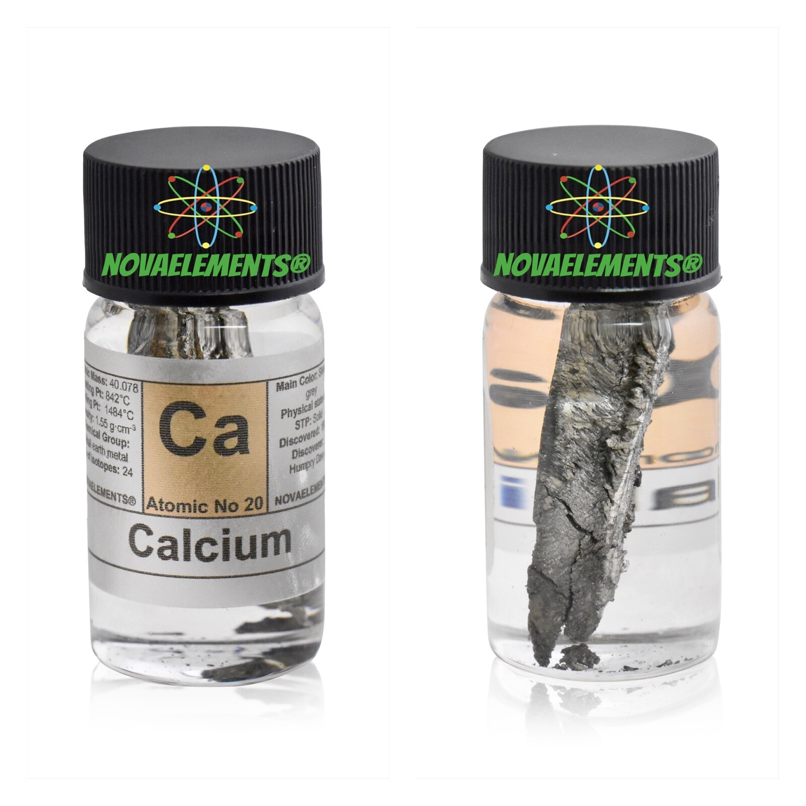 Calcium Metal, Calcium Element Sample, Calcium Metal Shiny Piece 99.9% 1 Gram