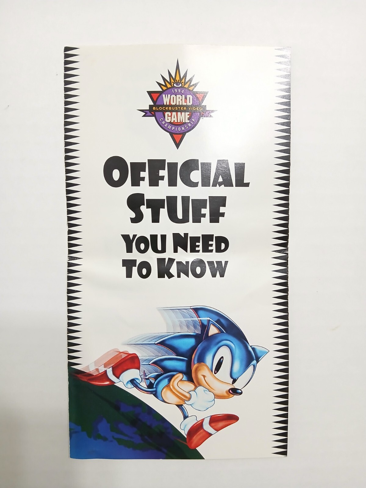 1994 BLOCKBUSTER Video World Video Game Championship Print Ad Brochure Sign Up 