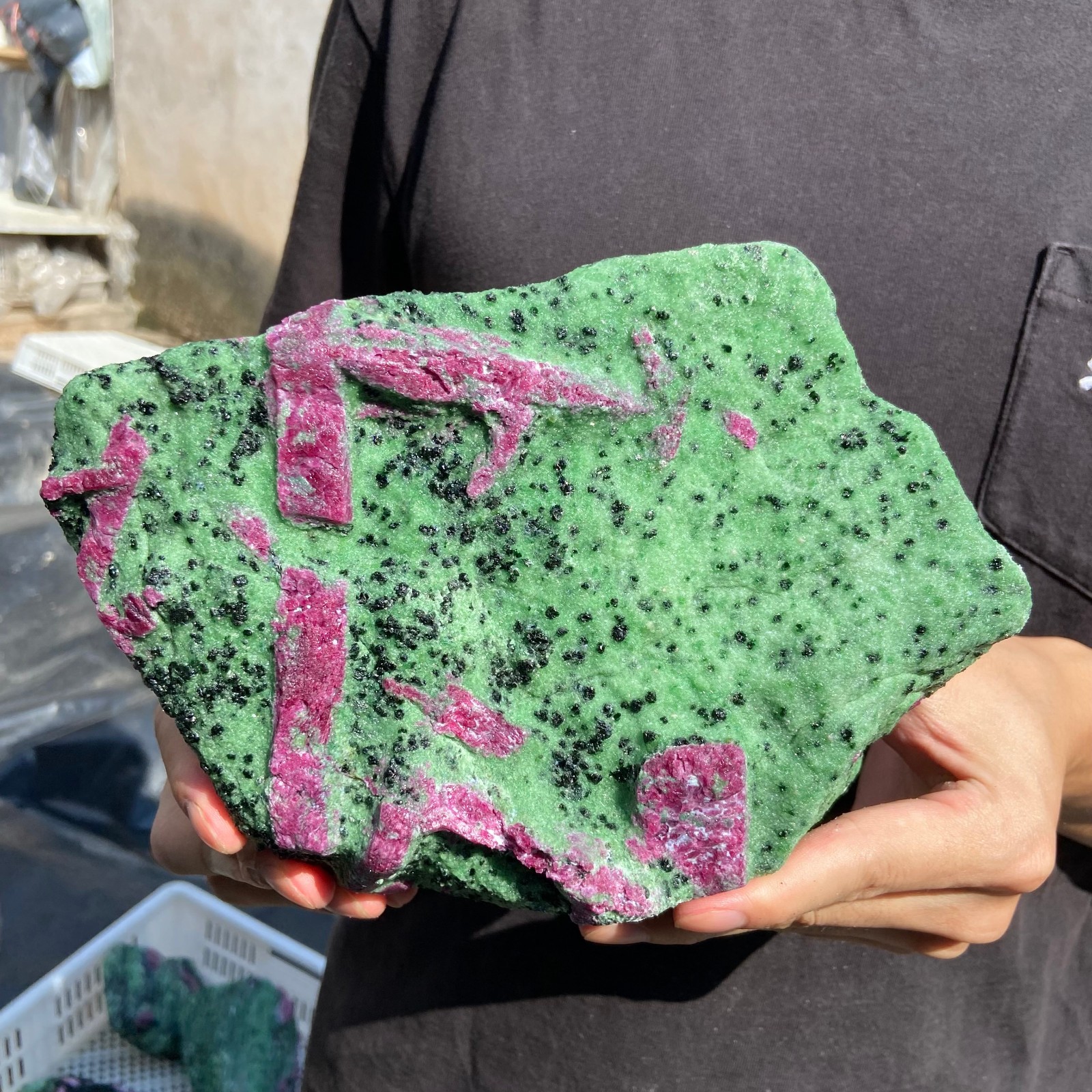 7.2lb Natural Ruby Zoisite Quartz Crystal Gemstone Rough Specimen Healing