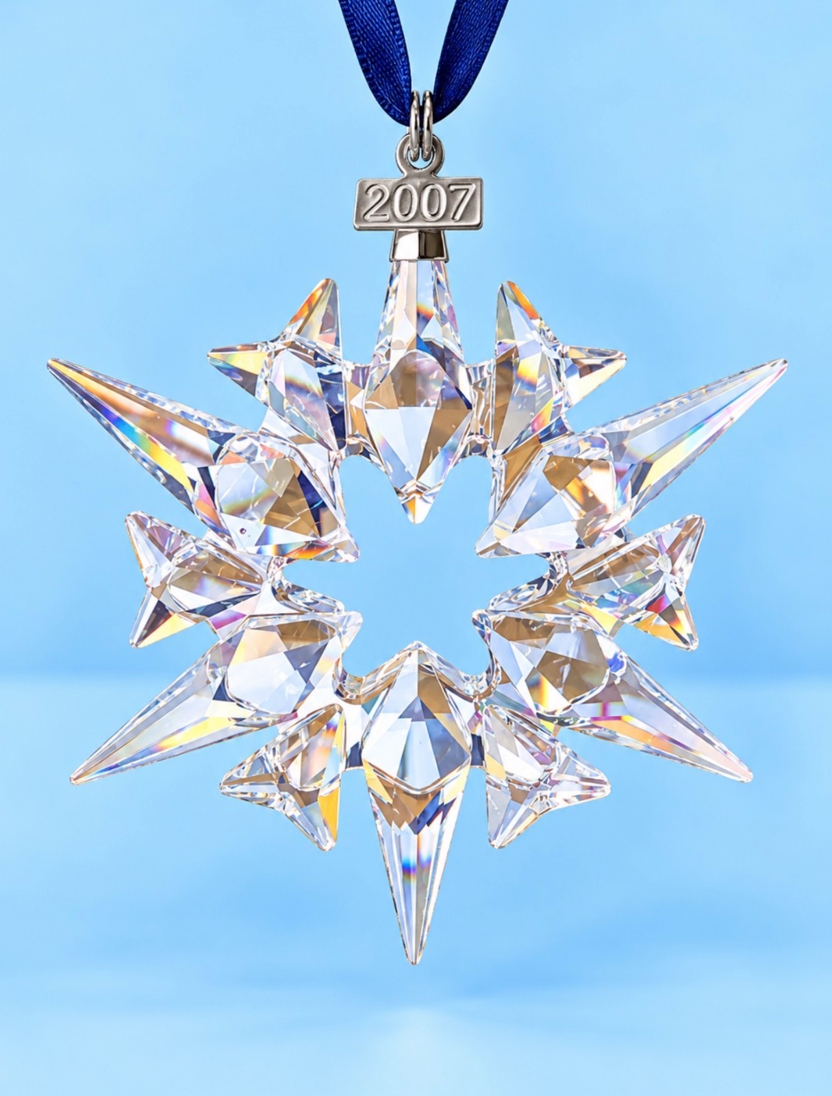 Swarovski 2007 Annual Edition Crystal Snowflake Christmas Ornament No Box