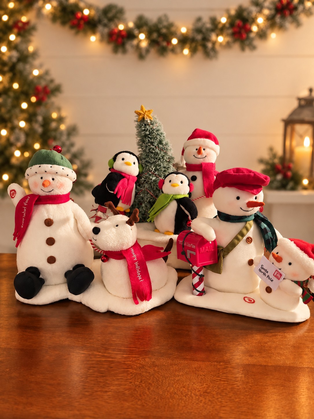 Hallmark Jingle Pals Special Delivery Snowman Christmas Lot Of 3 Penguins 