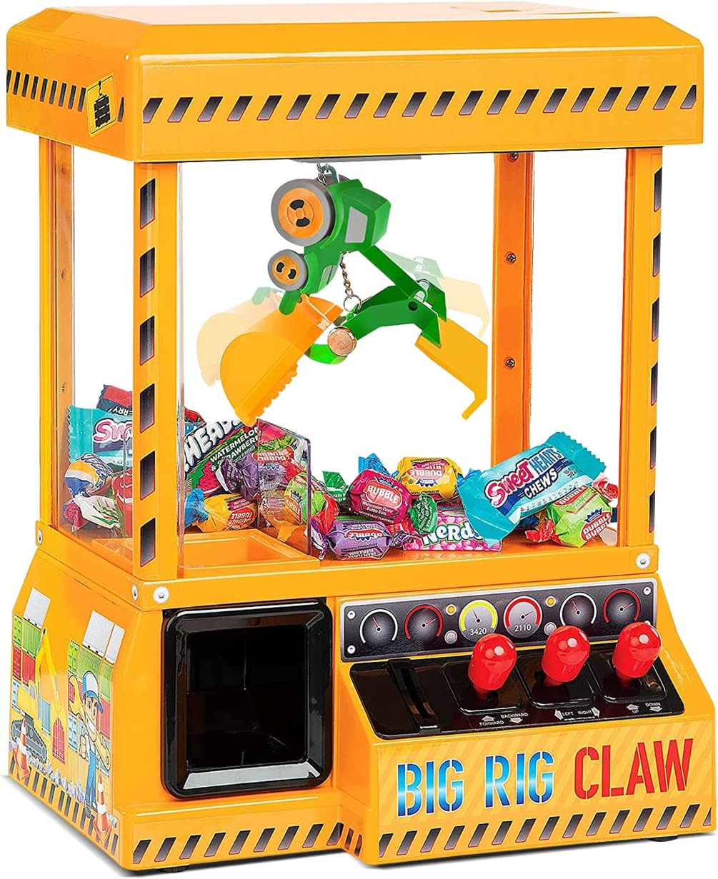 Electronic Arcade Claw Machine Mini Candy Prize Dispenser Game with Sound