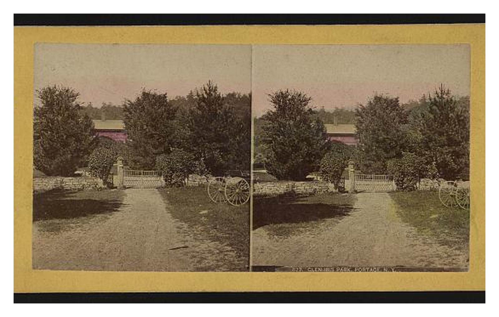 Portage New York Glen Iris Park Standard Postcard