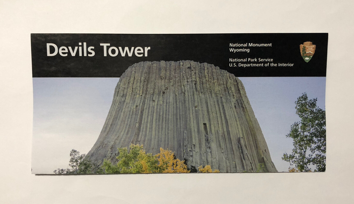 2026 Devils Tower National Monument Park GPO 2024 Unigrid Brochure NEWEST