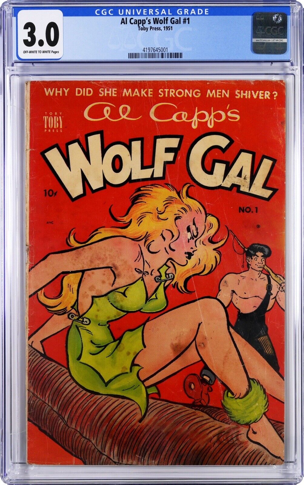 AL CAPP’S WOLF GAL # 1 - TOBY PRESS - 1951 ISSUE - CGC 3.0