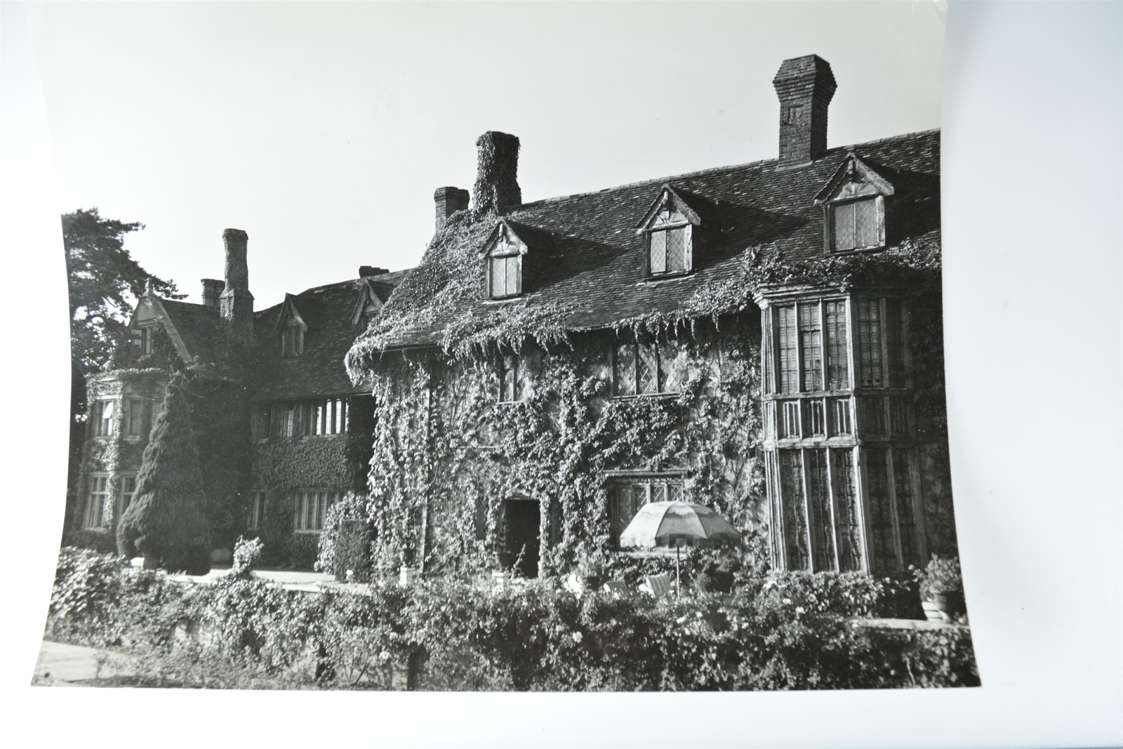 Ivy Covered Manor House Tudor Architecture Garden Van De Poll London c1950s