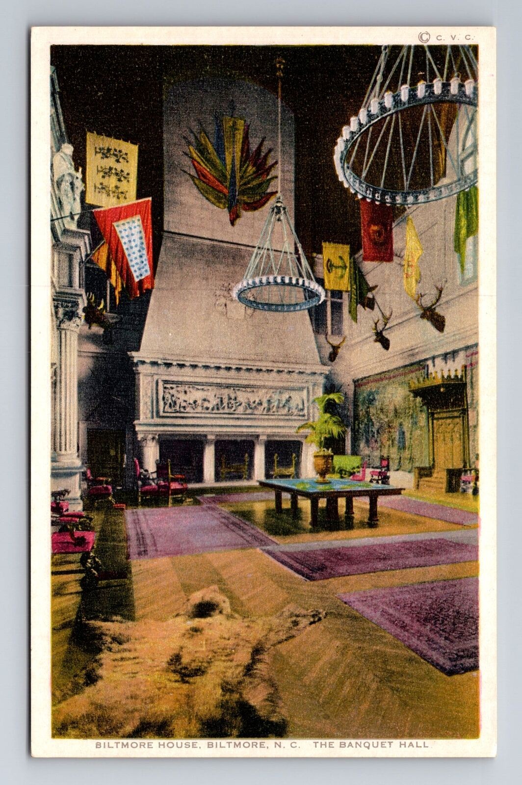 Biltmore NC-North Carolina, Biltmore House, Antique, Vintage Souvenir Postcard