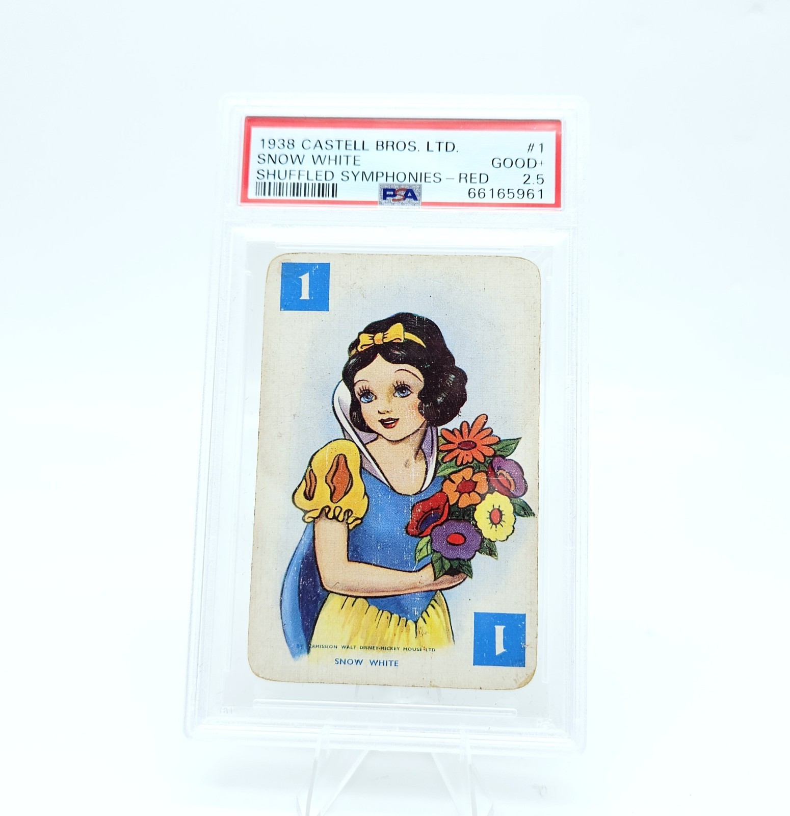 1938 Castell Bros Disney Snow White #1 Shuffled Symphonies PSA 2.5