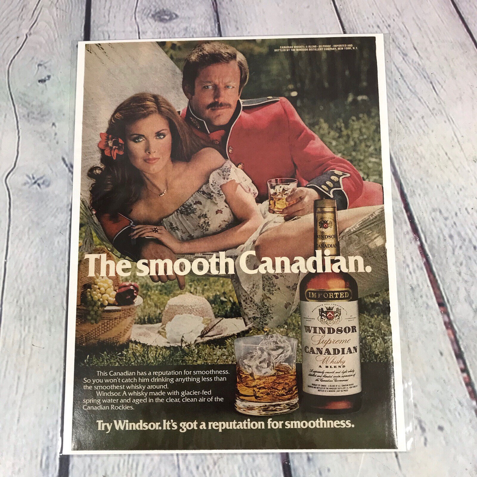 1977 Canadian Whiskey Sexy Lady Vintage Print Ad/Poster Promo Art Magazine Page